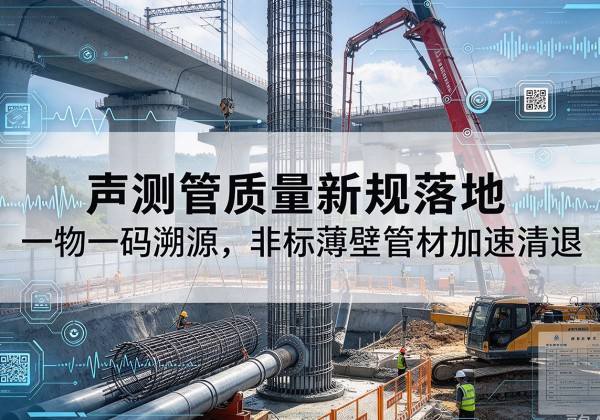 通江声测管质量新规落地，一物一码溯源，非标薄壁管材加速清退